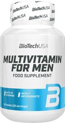 Вітаміни для чоловіків Multivitamin for Men, BioTech USA, 60 таблеток - фото