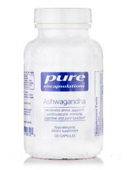 Ашвагандха, Ashwagandha, Pure Encapsulations, 120 капсул - фото