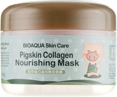 Коллагеновая маска, Pigskin Collagen Nourishing Mask, Bioaqua, 100 г - фото