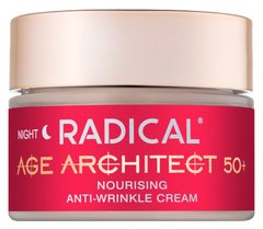 Живильний крем для обличчя від зморщок 50+, Radical Age Architect Nourishing Anti Wrinkle Cream, Farmona, 50 мл - фото