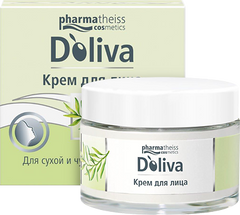 Крем для сухой и чувствительной кожи лица, Doliva, 50 мл - фото