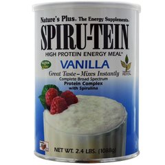 Энергетический напиток с высоким содержанием белка, Protein Energy Meal, Nature's Plus, Spiru-Tein, вкус ванили, 1088 г - фото