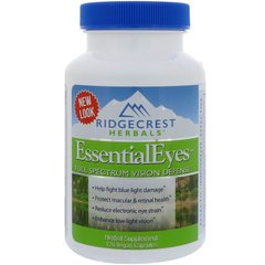 EssentialEyes комплекс для защиты и улучшения зрения, RidgeCrest Herbals, 120 капсул - фото