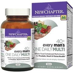 Мультивитаминный комплекс для мужчин 40 +, One Daily Multi, New Chapter, 1 в день, 48 таблеток - фото