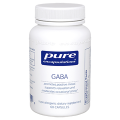 ГАМК, GABA, Pure Encapsulations, 60 капсул - фото