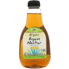 Нектар Агавы, Real Food, Organic Blue Agave Nectar, Light, Now Foods, органик, 660 г - фото