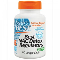 Ацетилцистеин, NAC Detox Regulators, Doctor's Best, 60 капсул - фото