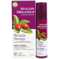 Ночной крем от морщин, Avalon Organics, CoQ10 Repair, (50г) - фото