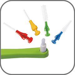 Зубная щетка средней жесткости, toothbrush M27L, с монопучковой насадкой, paro - фото