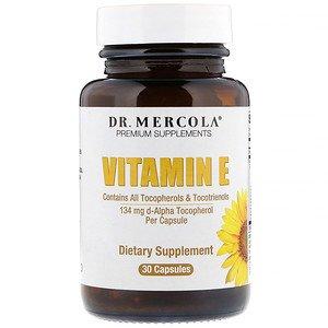 Вітамін Е, Vitamin E, Dr. Mercola, 30 капсул - фото