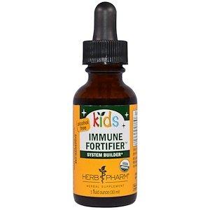 Укрепление иммунитета у детей, без спирта (Immune Fortifier), Herb Pharm, 30 мл - фото
