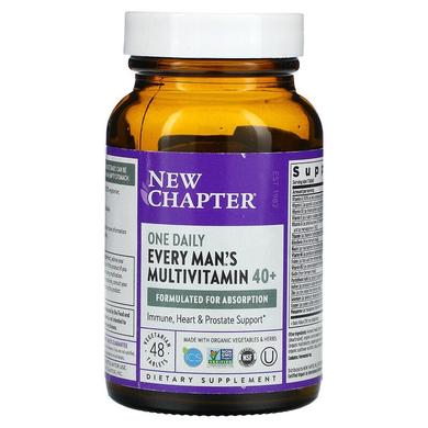 Мультивітамінний комплекс для чоловіків 40 +, One Daily Multi, New Chapter, 1 в день, 48 таблеток - фото