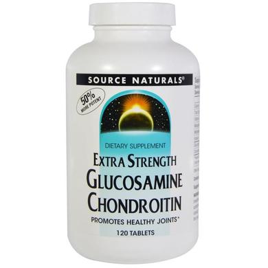 Глюкозамін і хондроїтин, Glucosamine Chondroitin, Source Naturals, 120 таблеток - фото