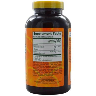 Вітамін С, Orange Juice Vitamin C, Nature's Plus, 1000 мг, 60 жувальних таблеток - фото