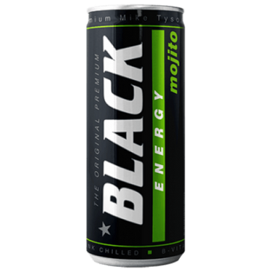 Енергетичний напій Black Energy Mojito( zero sugar), Black energy, смак мохіто, без цукру, 500 мл - фото