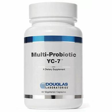 Пробиотики и пребиотики для женщин, Multi-Probiotic YC-7, Douglas Laboratories, 60 капсул - фото