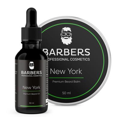 Набір для догляду за бородою New York, Barbers, 30 мл + 50 мл - фото