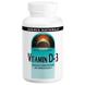 Вітамін D-3, Vitamin D-3, Source Naturals, 2000 МО, 200 капсул, фото – 1