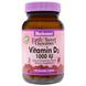 Витамин Д3, Chewable Vitamin D3, Bluebonnet Nutrition, малина, 1000 МЕ, 90 жевательных таблеток, фото – 1