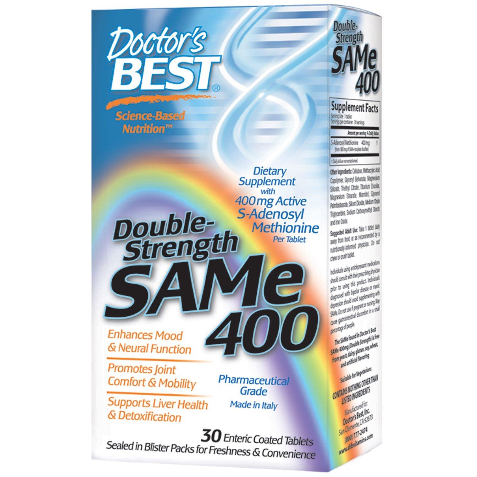 Same 30. Sam-e 400mg 30 Tabs. Same 400mg. Sam e 400. Doctor's best Sam-e 400.