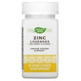 Глюконат цинка, Zinc Lozenges, Nature's Way, ягодный вкус, 60 пастилок, фото