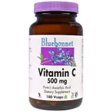 Витамин С (аскорбиновая кислота), Vitamin C, Bluebonnet Nutrition, 500 мг, 180 капсул, фото