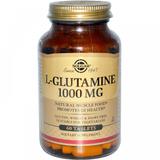 Глютамин, L-Glutamine, Solgar, 1000 мг, 60 таблеток, фото