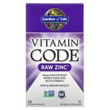 Сирої Цинк з вітаміном с, Vitamin Code, Raw Zinc, Garden of Life, Vitamin Code, 60 капсул, фото