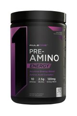Аминокислотный комплекс, Pre Amino Energy, Rule One, вкус фруктовый пунш, 252 г - фото