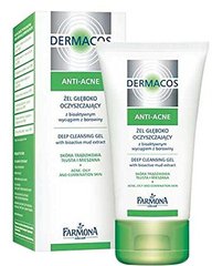 Глибоко очищувальний гель для вмивання обличчя, Dermacos Anti-Acne, Farmona Professional, 150 мл - фото