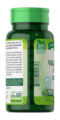 Корень валерианы, Valerian Root, Nature's Truth 1200 мг, 90 капсул - фото