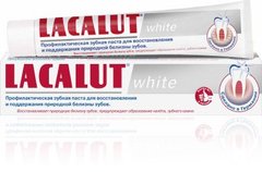 Зубна паста white, Lacalut, 75 мл - фото