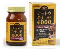 Наттокиназа 4000, Orihiro, 60 таблеток - фото