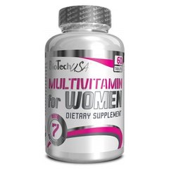 Вітаміни для жінок, Multivitamin for Women, BioTech USA, 60 таблеток - фото