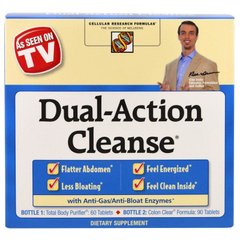 Двойное очищение, Dual-Action Cleanse, Irwin Naturals, набор из 2 частей - фото