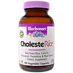 Червоний дріжджовий рис, CholesteRice, Bluebonnet Nutrition, 90 капсул - фото