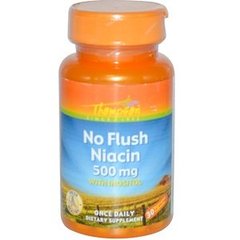 Витамин В3, Niacin, Thompson, ниацин, 500 мг, 30 капсул - фото
