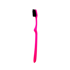 Зубная щетка с уникальной инновацией «Блек Вайтенинг», розовая, Megasmile, 1 шт - фото