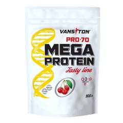 Протеїн Мега протеїн PRO 70, Vansiton, вишня 900 г - фото
