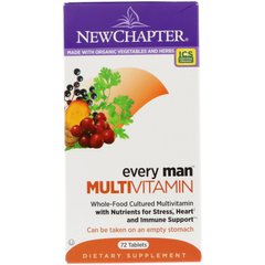 Мультивитамины для мужчин, Man Multivitamin, New Chapter, 120 таблеток - фото