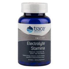 Електроліти для витривалості, Electrolyte Stamina, Trace Minerals, 90 таблеток - фото