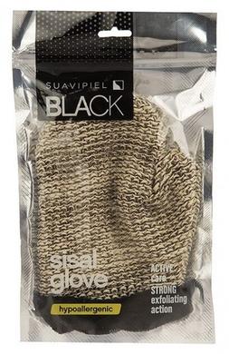 Мочалка-перчатка для душа, Black (сизаль), Suavipiel - фото