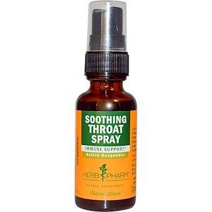 Спрей для горла успокаивающий, Throat Spray, Herb Pharm, 30 мл - фото