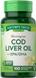 Масло печени трески, Cod liver Oil with EPA/DHA, Nature's Truth, 100 гелевых капсул, фото – 1