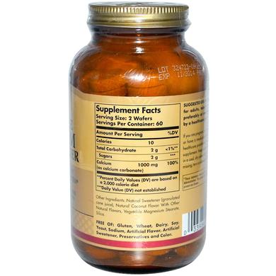 Жевательный кальций, Chewable Calcium, Solgar, 500 мг, 120 таблеток - фото