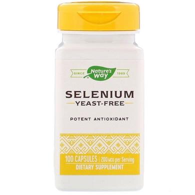 Селен (Selenium), Nature's Way, 200 мкг, 100 капсул - фото