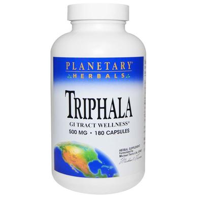 Трифала, Triphala, Planetary Herbals, 500 мг, 180 капсул - фото