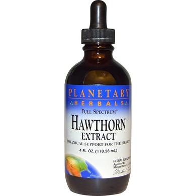Экстракт боярышника, Hawthorn Extract, Planetary Herbals, 118,28 мл - фото