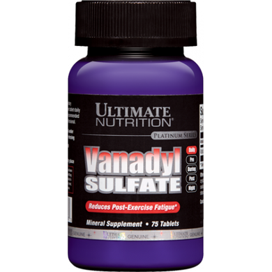 Ванадил сульфат 10 мг, Ultimate Nutrition, 75 таблеток - фото