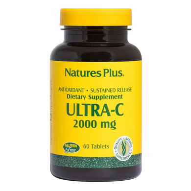 Витамин С, Ultra-C, Nature's Plus, 2000 мг, 60 таблеток - фото